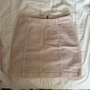 Free People Pink Mini Skirt